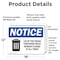 Signmission Lid Trash Container Remain Closed All Times, 18 in W x Rectangle, Vinyl Decal OS-2PACK-NS-D-1218-L-15883 - alternate 6
